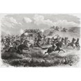 thumbnail image 2 of Indians Attacking A Transcontinental Stagecoach In 1867. From El Mundo En La Mano Published 1878. Poster Print, 2 of 2