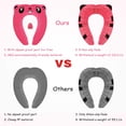 thumbnail image 3 of Orinal portátil con protector contra salpicaduras para niños pequeños (rosa) Orinal de viaje plegable con bolsa de transporte, almohadillas antideslizantes, fundas para asientos de entrenamiento para bebés, niños pequeños y niños JM, 3 of 5