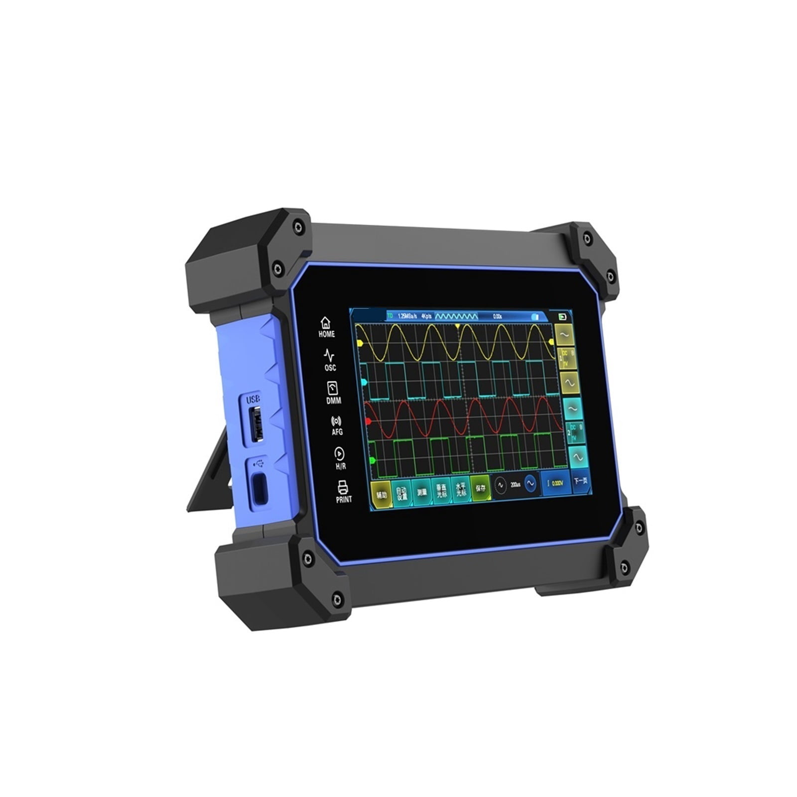 TO1112D Touch Screen Digital Oscilloscope 2-Channel 110MHz USB Oscilloscope Signal Source Multimeter TO1112 TO1112C ,Professional Designed