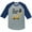 Blue, variant on 5th Birthday Gift Construction Party 3/4 Sleeve Baseball Jersey Toddler Shirt 4T Dark Gray