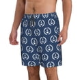 thumbnail image 2 of Logiee Navy Nautical Print Mens Swim Trunks Quick Dry Board Shorts,Breathable Hawaii Beach Shorts Swimwear Bathing Suits-3X-Large, 2 of 6