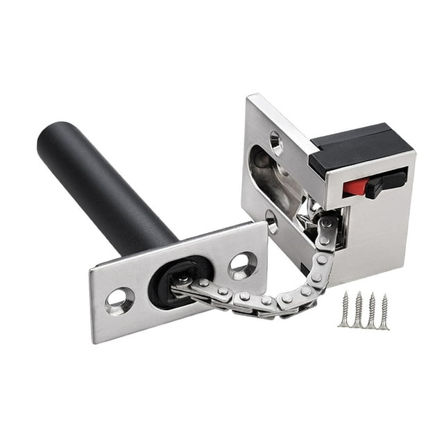 veasfak Chain Lock for Door Security Lock Security Guard Chain Heavy Duty Latch Lock for argent