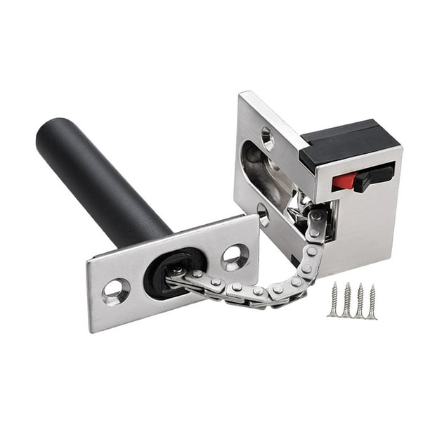 Accesorios de cerradura de cadena de puerta Piezas de repuesto Cerradura de seguridad de aleación de aluminio argén