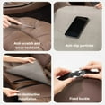 thumbnail image 5 of Breathable Nappa Leather Car Seat Cushion - All-Season Lumbar Support for Most Vehicles, 5 of 11