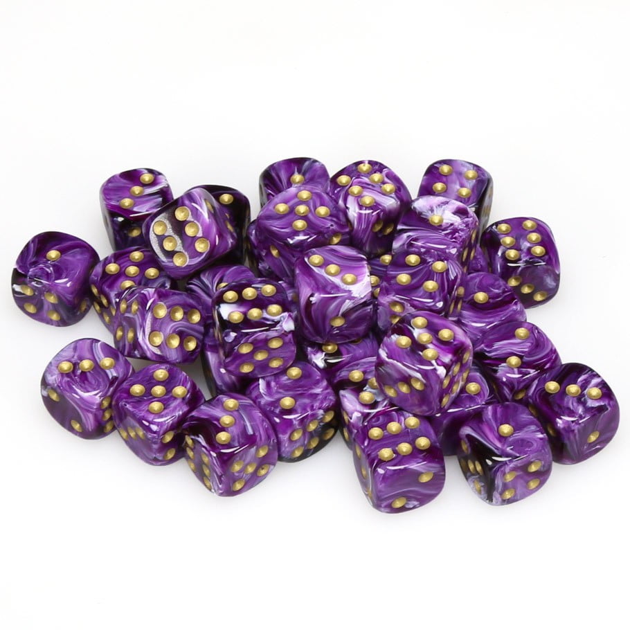 CHESSEX TRASLUCIDO 12mm 36 D6 ACQUA CON DADI BIANCHI D6 BLOCCO DADI MTG - Foto 10