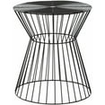 thumbnail image 3 of SAFAVIEH Adele 17.3 in. H Classic Mid Century Iron Wire Stool, Black, 3 of 4