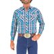 thumbnail image 1 of Camisa Vaquera Wrangler Hombre Manga Larga G70 verde EEG, 1 of 6