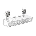 thumbnail image 2 of Removable Suction Cup Shower Shelf Detachable Shower Shelf for Dressing Room Clear, 2 of 8
