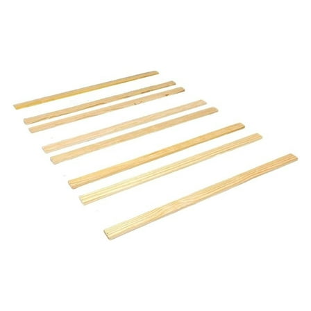 Bed Slats for Twin, Full, Queen & King - Mattress Support Foundation Replacement - Bunkie Board Slats - Platform Bed Frame - Set of 8/10