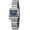 Blue, variant on Small Silver Watches for Women, Fashion Ladies Analog Quartz Watch with Square Roman Numeral Dail, Stainless Steel Bracelet, Waterproof, Vintage Womens Wristwatches, White