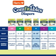 Hartz Comfitables Disposable Dog Diapers, Unisex, Medium, 32ct