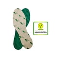 thumbnail image 2 of Vegan Aloe Vera Insole (Size 46) - velvety, absorbent micro-fiber velour insole with 2 layers of latex: one is spongy and the other is pressed to be resistant, and a smooth microfiber textile on top, 2 of 4