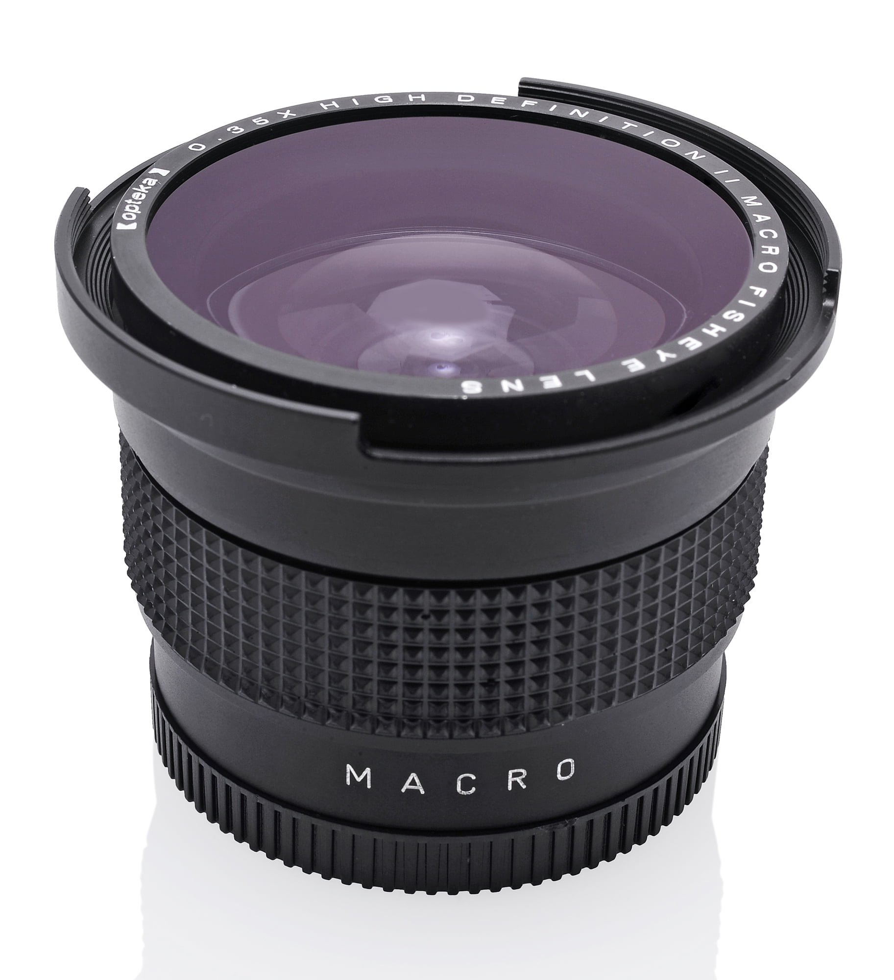 Opteka .35x High Definition II Super Wide Angle Panoramic Macro Fisheye Len Opteka .35x Wide Angle Fisheye Lens for Can