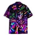 thumbnail image 4 of Retro Neon Bowling Dog Hawaiian Shirt For Men Vintage Bowling Shirt Mens Hawaiian Shirts Short Sleeve Button Down Shirt Men TO1, 4 of 7