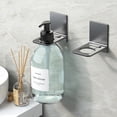 thumbnail image 5 of Soap Bottle Dispenser Holder,Wall Mounted Pump Hand Stand Hanging Jar Hanger Rack Shampoo Standing Shelf Storage Holder Lotion Container for Kitchen Bathroom, 5 of 5