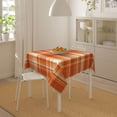 thumbnail image 6 of Fall Square Tablecloth 52x52 Inch Autumn Orange Checkered Table Cloth Square Fall Buffalo Plaid Table Cover Holiday Tablecloth for Kitchen Dinning Parties Picnic Tabletop Decor, 6 of 6