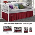 thumbnail image 4 of SGI Bedding Day Bed Skirt | Twin 14" Inch Drop, Ruffled Microfiber Bed Skirt | Fade Resistant, Wrinkle Free, Anti-static, Decorative, Extra Storage Space, Clutter-Free | Burgundy, 4 of 8