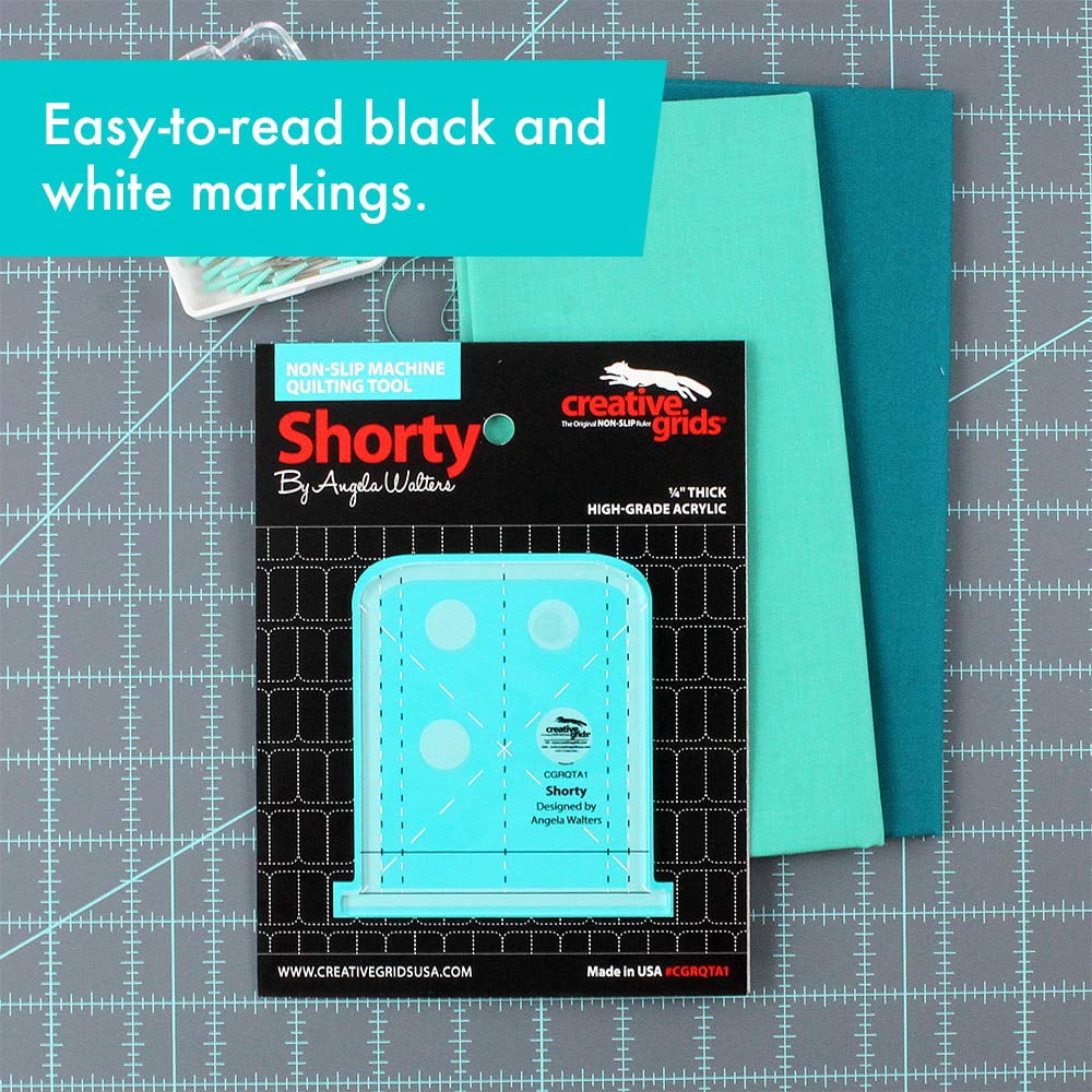 Creative Grids Machine Quilting Tool~TA1~Shorty Quilt Ruler
