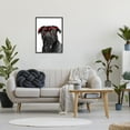 thumbnail image 2 of Stupell Industries Funny Dog Face Red Glasses Animals & Insects Painting Black Framed Art Print Wall Art, 2 of 5