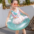 thumbnail image 4 of Anillo de natación de cisne con purpurina inflable, flotador de piscina de doble cisne divertido, flotador de piscina de verano para niños Ormromra CPB-DE-SSW471-3, 4 of 5