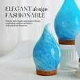 thumbnail image 6 of Porseme 150ml Essential Oil Diffuser, Glass Color Changing Aroma Air Diffusers,Aromatherapy Ultrasonic Cool Mist Humidifier, Waterless Auto-Off for Home( Blue Wave ), 6 of 8