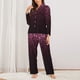 thumbnail image 2 of Fotbe Pink Glitter Sparkles A Conjunto de Pijama de Manga Larga para Mujer con Estampado, Ropa de Dormir de 2 Piezas, Conjunto de Casa Suave y Cómodo con Bolsillos-Large, 2 of 7