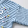 thumbnail image 6 of Sweaters Girls Girls Knit Sweaters Pullover With Handmade Embroidery Cozy Winter Fall Baby Sweater Blue 3 Years-4 Years, 6 of 6