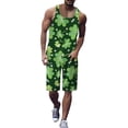 thumbnail image 1 of toraway Ensembles de Pyjamas d'Hiver pour Hommes Mélange de Coton Ensemble Décontracté Imprimé Col Rond Débardeur à Enfiler Shorts à Cordon Ensemble Deux Pièces TG, 1 of 4