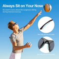 thumbnail image 5 of RV Las mejores gafas de sol deportivas polarizadas para protección UV/negro fresco/marco irrompible: para conducir de noche/correr/ciclismo/golf Sailing Electrónica, 5 of 5