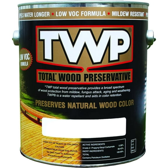 Twp Twp-1520-1 Pecan Low Voc Preservative Stain, 1 Gallon, Pecon Pack of 4
