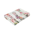 thumbnail image 6 of Wijzvio Letter B Flower Graphic Throw Blanket Soft Fuzzy Fleece Blanket For Couch Bed Living Room Decoration 40"X30", 6 of 9