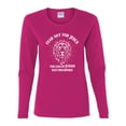 thumbnail image 2 of Wild Bobby Fear Not For Jesus The Lion Of Judah Has Triumphed Inspirational/Christian Women Graphic Long Sleeve Tee, Fuschia, Large, 2 of 5