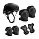 thumbnail image 2 of Conjunto de engranajes de protección de casco para bicicletas 7x para niños, almohadillas para el impacto del casco de skateboard, cómodas aletas de Negro, 2 of 8
