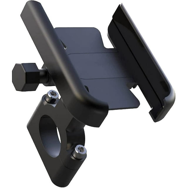 Soporte para teléfono celular para motocicleta, soporte para teléfono inteligente para bicicleta Almacenamiento giratorio universal 360 Teléfonos móviles inteligentes y dispositivos GPS de 4