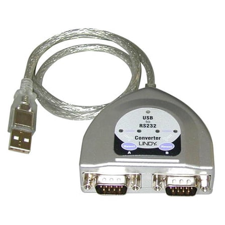 LINDY USB to Serial Adapter 2 Port RS232 (42889)