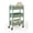 Turq-15.35" X 10.24" X 26.8"H, variant on 3-tier Delicate Compact Rolling Metal Storage Organizer - Mobile Utility Cart Kitchen/under Desk With Caster Wheels Turq (15.35" X 10.24" 26.8"h)