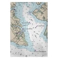 thumbnail image 1 of Betsy Drake GT11548PR Serviette d'Invité Carte Nautique Rivière Pungo 20 x 20 Po, 1 of 1
