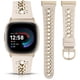 thumbnail image 1 of Correa de reloj Minyee Leather con cadena de metal para Fitbit Versa 4, 1 of 6