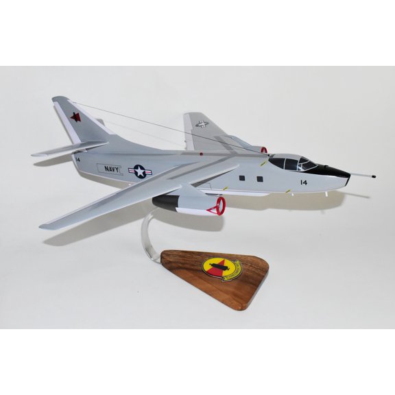 VQ-2 Sandeman (1983) EA-3B Skywarrior Model, 1/50th Scale, Mahogany