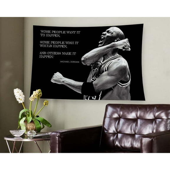Michael's Jordan Flag/Tapestry, Basketball Flag/Tapestry, Room Decor, Wall Decor, Wall Hanging, Wall Tapestries, Decorative Flags, Room Decor Flags, Hanging Decor
