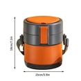 thumbnail image 2 of TIMIFIS Lunch Jar Stainless Steel Vacuum Lunch Box Insulated Pot Can Be Filled with Water Insulated Barrel Portable Lunch Box Meal Prep Containers Kitchen Gadgets, 2 of 3