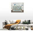 thumbnail image 4 of Farmhouse Flower Butterfly Bathroom Wall Art Country Floral Flower Bathroom Decor Rustic Flower Canvas Painting Framed Artwork for Bathroom Living Room Kitchen Bedroom 16"x12", 4 of 6