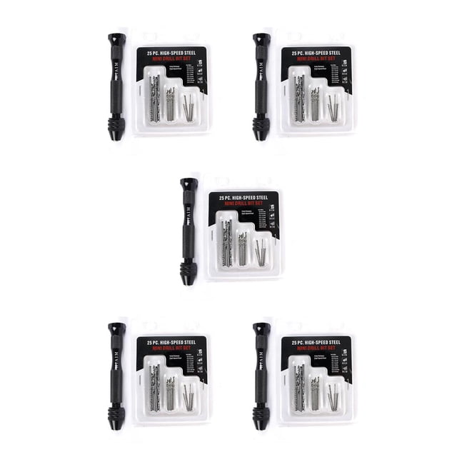 Eigraketly Micro brocas helicoidales, perforación Manual precisa para carpintería, colgante de de plástico silencioso compacto, joyería tipo 4 5Conjunto