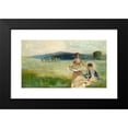 thumbnail image 2 of Thomas Wilmer Dewing 18x12 Black Modern Framed Museum Art Print Titled - Spring (1890), 2 of 5