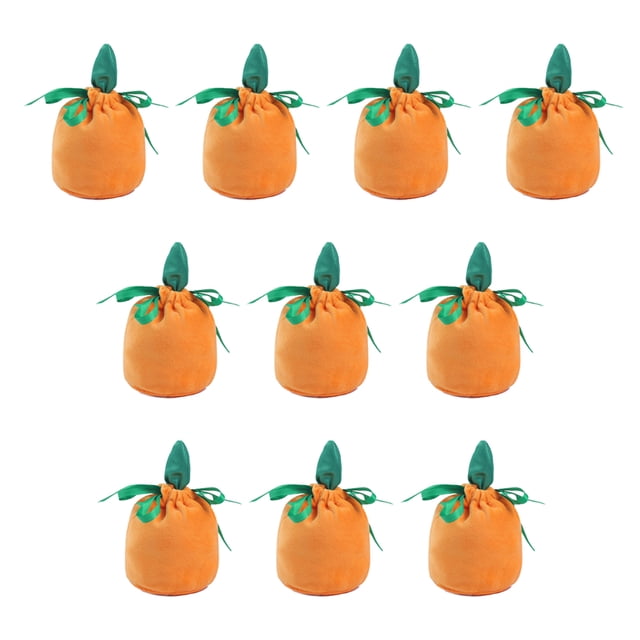 Injueey Bolsa de regalo de Halloween, bolsa de dulces con cordón temático, soporte de almacenamiento de galletas, organizador reutilizable, decoración Kits de decoración para fiestas 10PCS Injueey HA070908-02