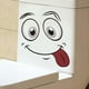 thumbnail image 2 of Pegatina para inodoro con cara sonriente divertida, pegatina para asiento de inodoro, Mural autodesmontable para asiento de inodoro, 2 of 5