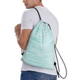 thumbnail image 3 of Easygdp Blue Bright Drawstring Backpack, Beach Sackpack, Travel Sackpack Lightweight for Sports, Gym, Travel, Swimming - Small, 3 of 9