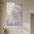 thumbnail image 3 of Shimmering Milky High-Gloss Frameless Acrylic Glass Wall Art Elegant Gold Abstract by Art Remedy, Ready to Hang, 30 x 45, 3 of 7