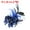 Blue/Black, variant on Uxcell Floral Hair Clip Elegant Flower Feather Brooch Pin Hat Silk Wedding Party Dance Banquet White/ Black