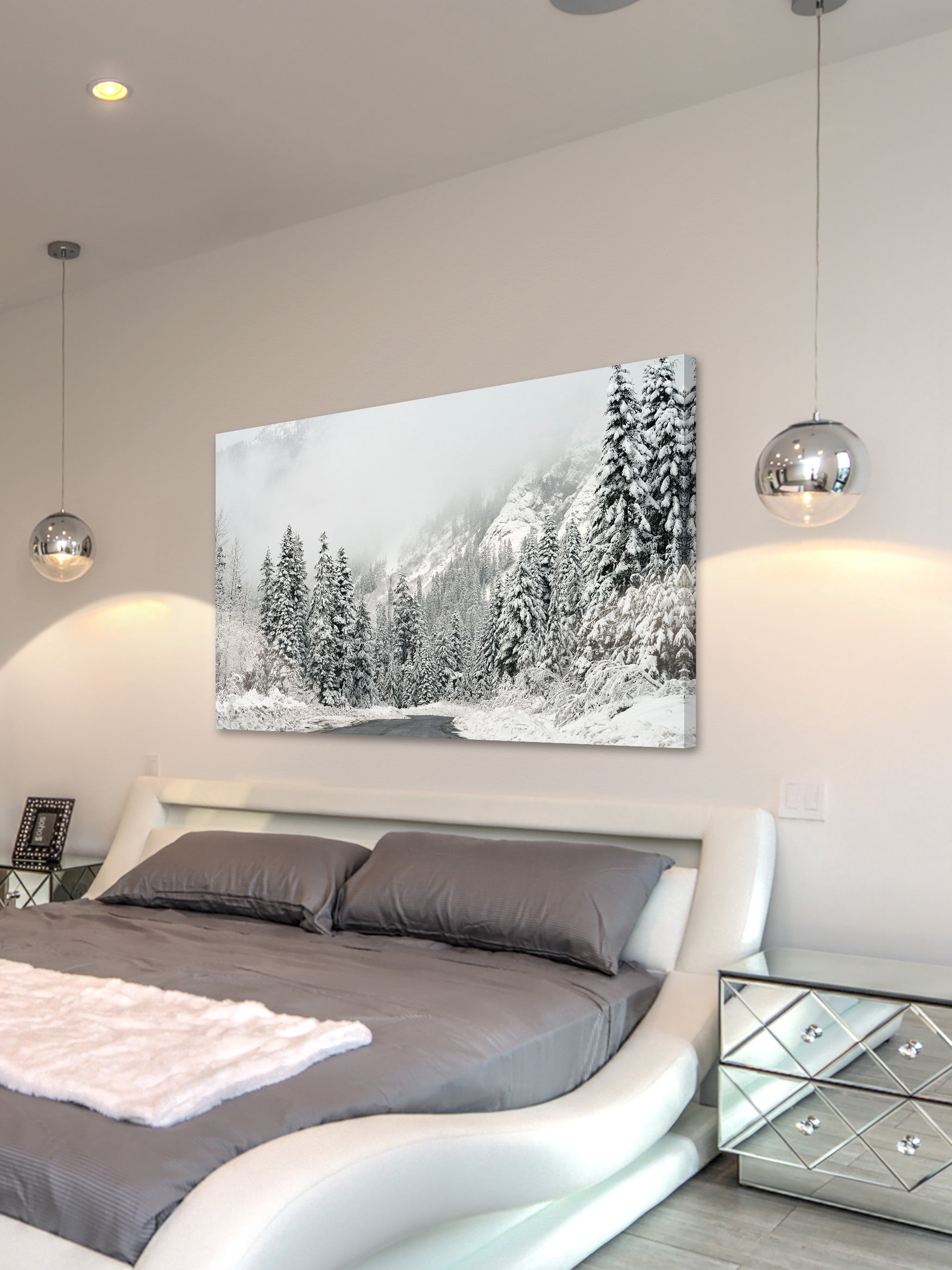 "Winter Wonderland" Painting Print on Wrapped Canvas